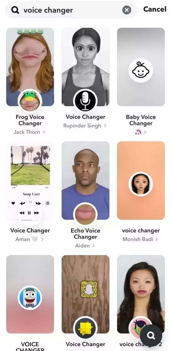 how to change voice on snapchat