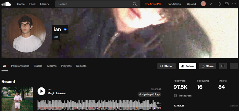 Soundcloud Rapper Ian