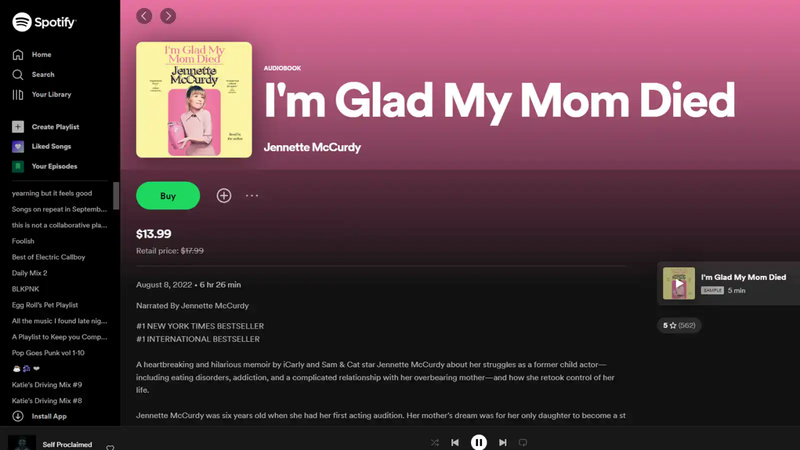 Im Glad My Mom Died Audiobook