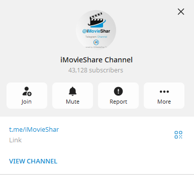 Telegram Movie Channel Imovieshare