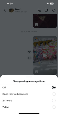 Instagram Turn Off Vanish Mode