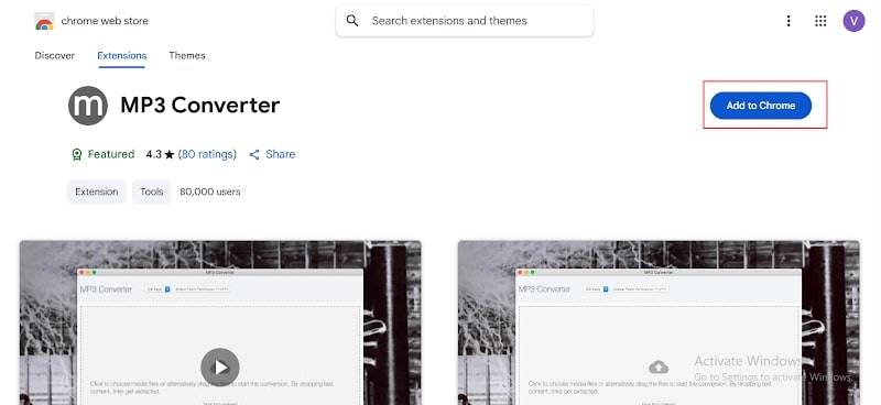 install mp3 converter extension
