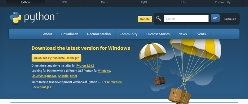 Install Python for Spotdl