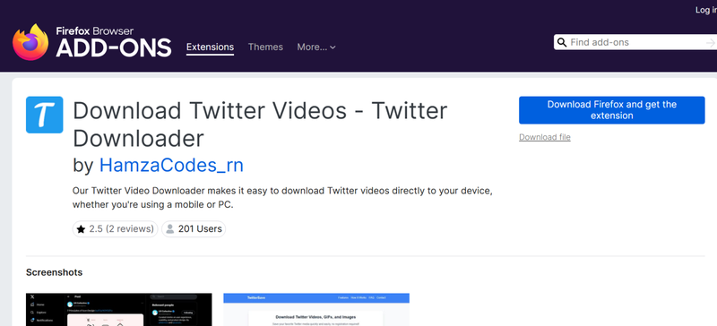 Install Twitter Video Downloader Browser Extension