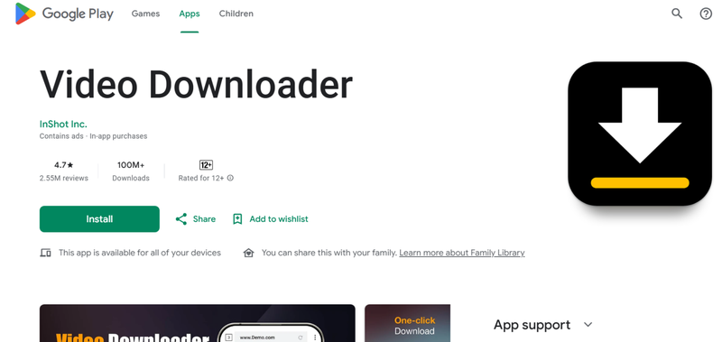 Install Video Downloader Extension