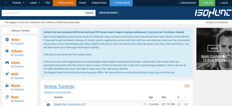 Iso Hunt Torrent Site