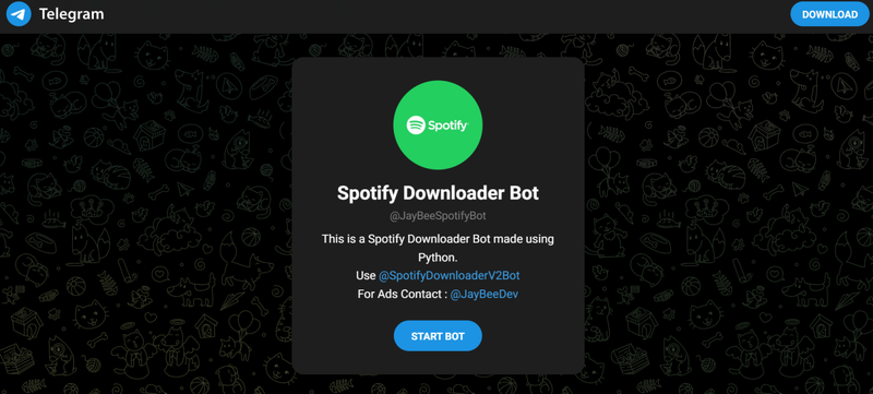 Jaybee Spotify Downloader Telegram Bot