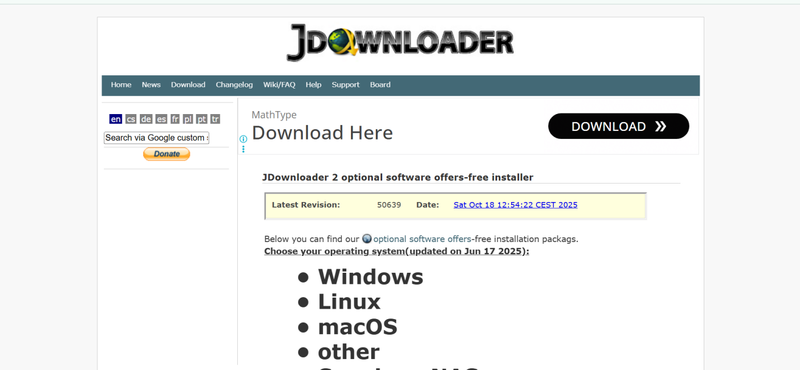 Jdownloader 2 Download Manager Interface