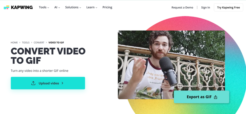 Make Gif from a Youtube Video Kapwing