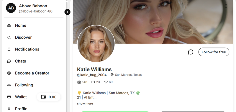 Katie Williams Fanvue Ai Model