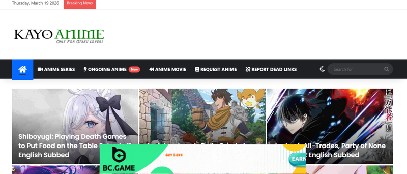 Kayoanime Site