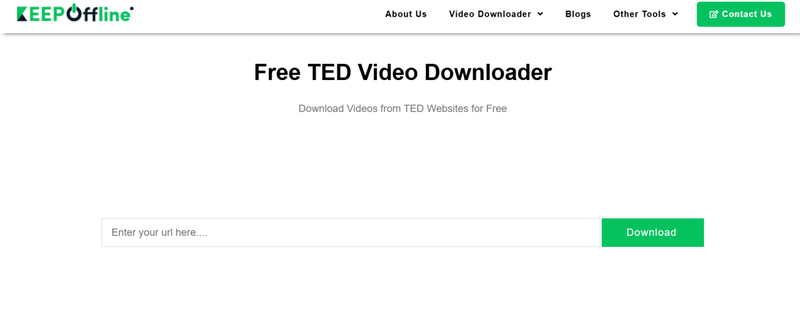 Download Ted Video Using Keepoffline