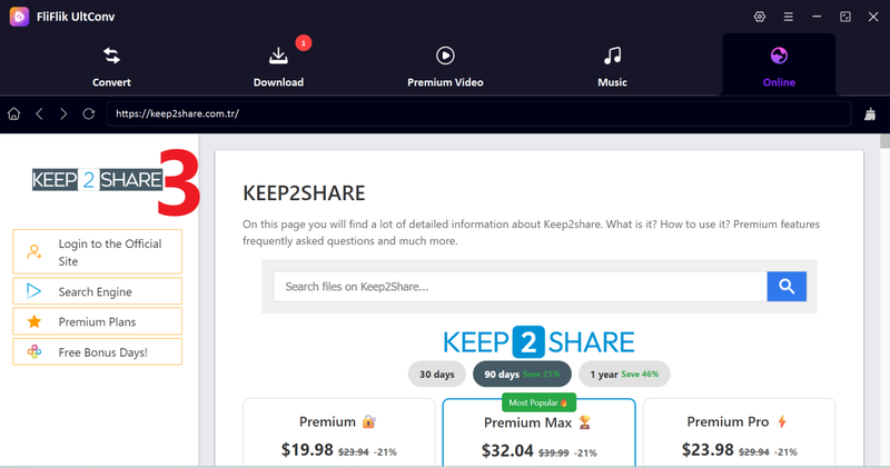 Kepshare Interface Ultconv