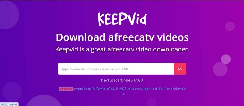 keepvid afreecatv online tool
