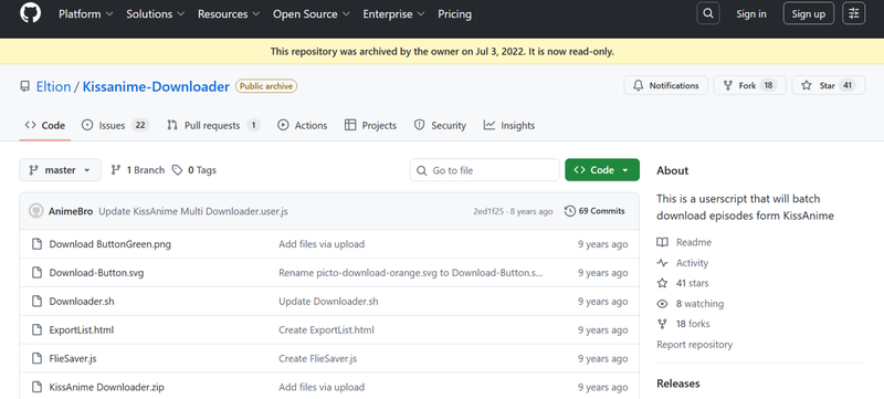 Kissanime Downloader Userscript