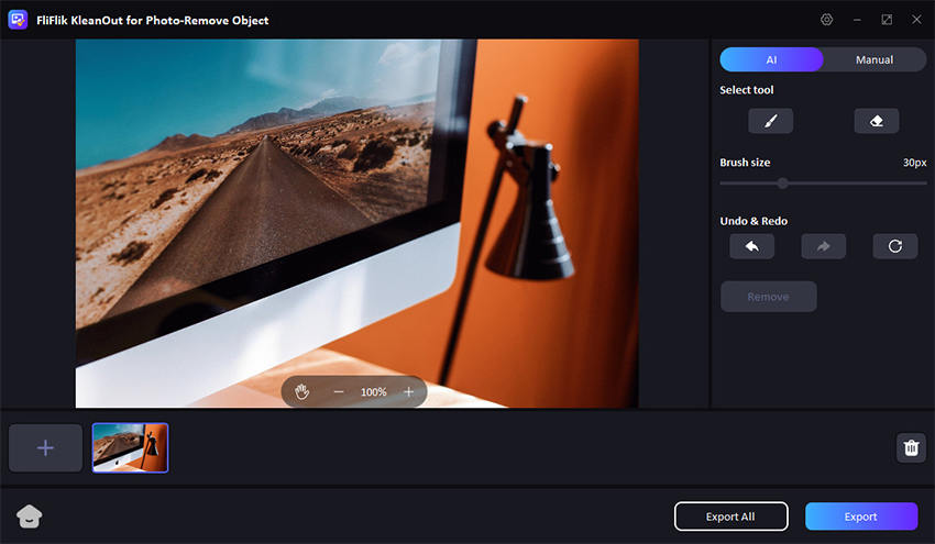 brush remove logo effect