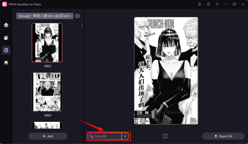 coloring comic volume