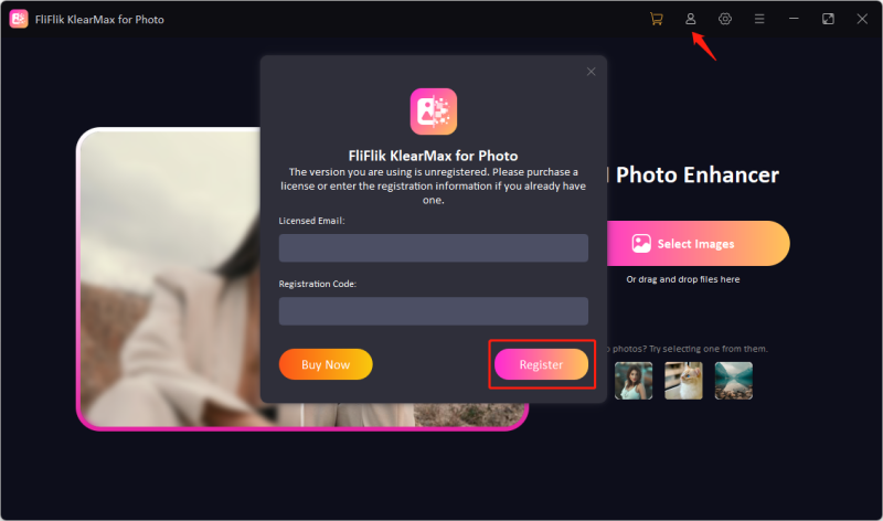 Register KlearMax for Photo