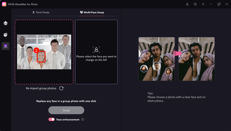 Select the Faces to Replace