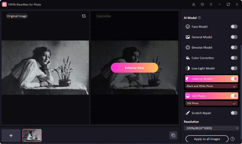 AI Models for Old Photo