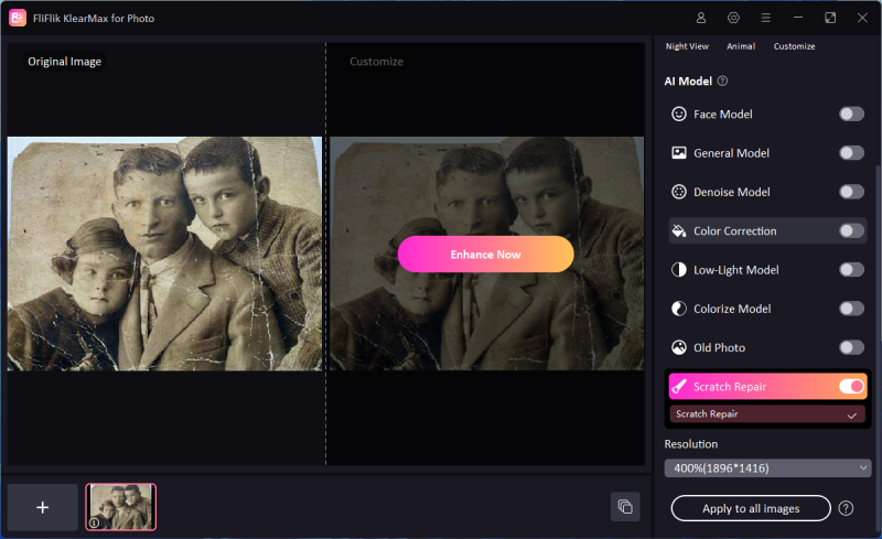 KlearMax for Photo Repair Scratch Model