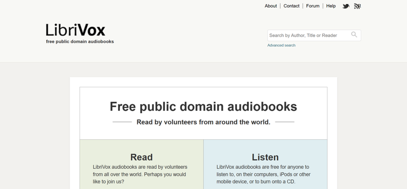 Librivox Free Public Domain Audiobook Website