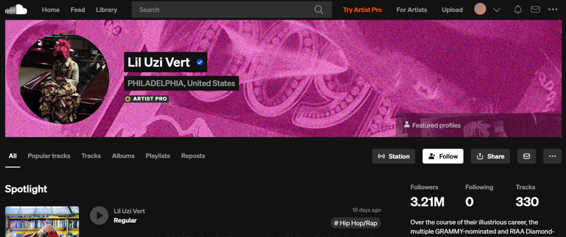 Soundcloud Rapper Lil Uzi Vert