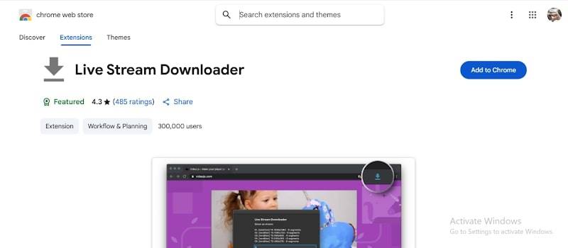 Live Streamable video downloader