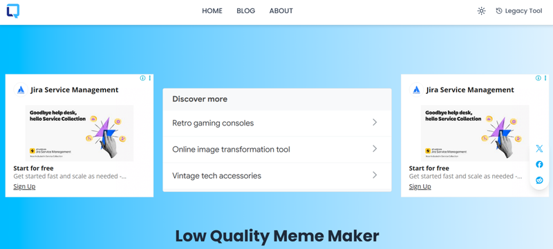 Low Quality Meme Maker