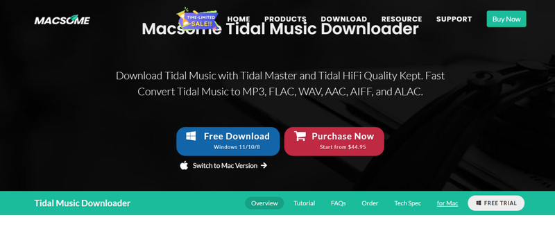 Macsome Tidal Music Downloader