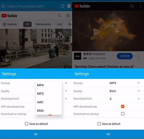 Manage YT Saver downloads