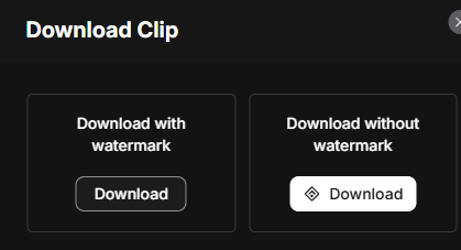 medal download button under video