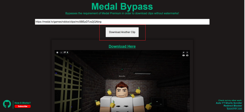 download medal clip video medal bypass