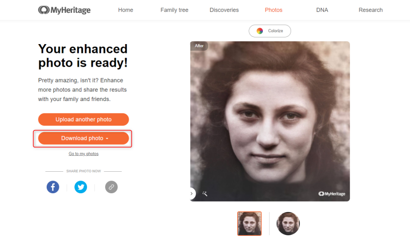 Download Enhanced Photo