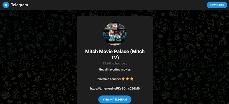 Telegram Movie Channel Mitch Movie Palace