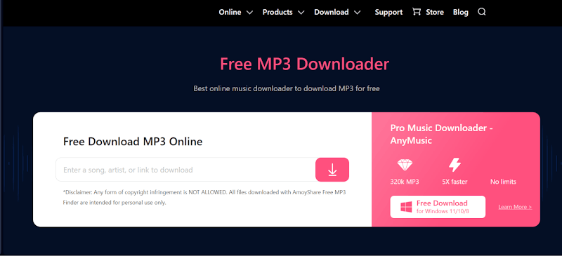 mp3 music download sites amoyshare