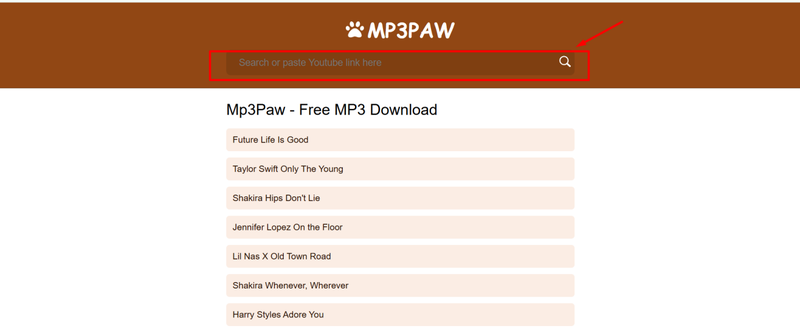 Mp3paw Homepage