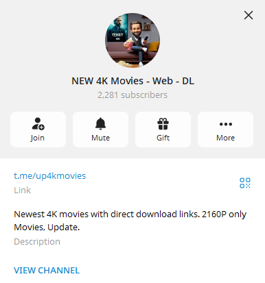 Telegram Movie Channel New 4k Movies