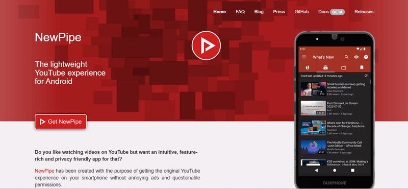 Newpipe 1