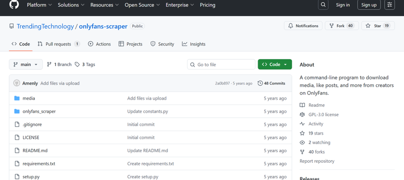 Onlyfans Scraper Python Command Line Tool