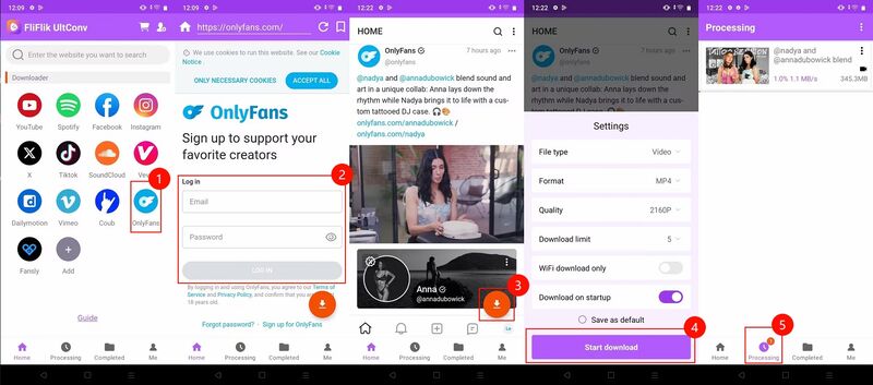 Onlyfans Video Download on Ultconv Fro Android