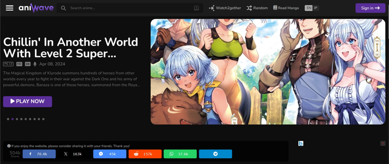 Open Aniwave Website