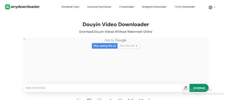 Open AnyDownloader in Browser