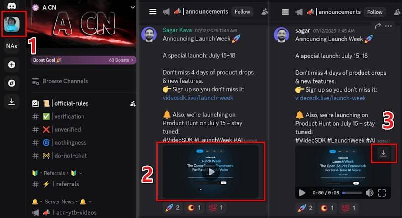 Open Discord Chat Video on Mobile