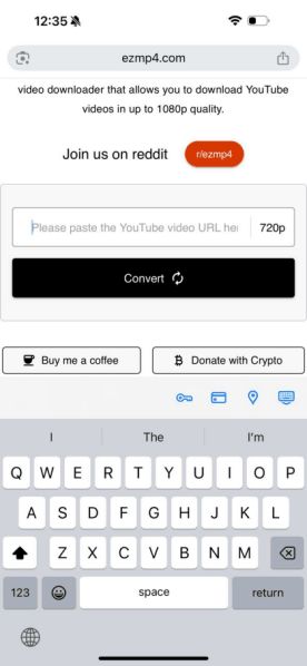 open ezmp4 on safari