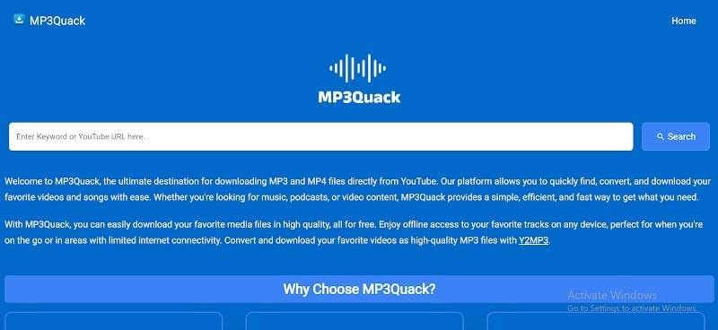 Open MP3Quack in Browser