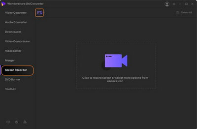 Open Screen Recorder in Wondershare