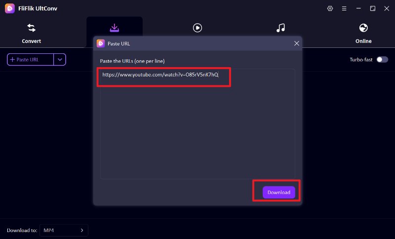 Download Youtube Video Using Ultconv