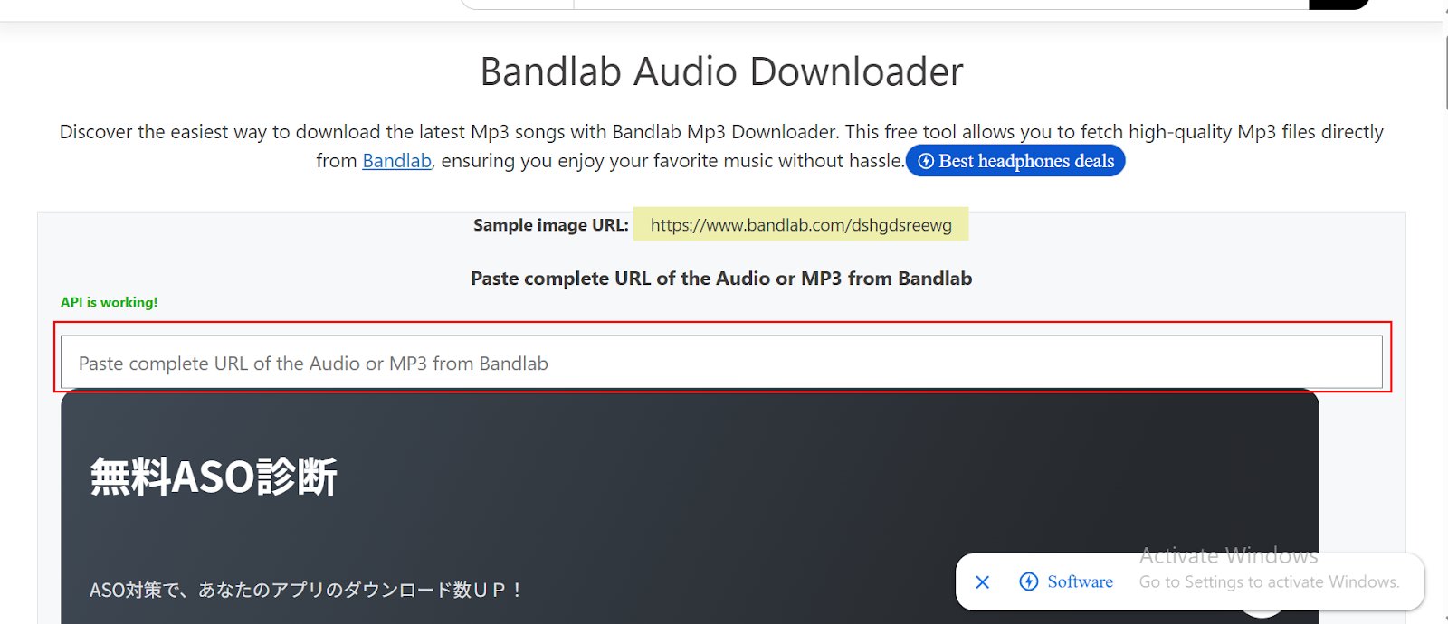 paste bandlab link to download