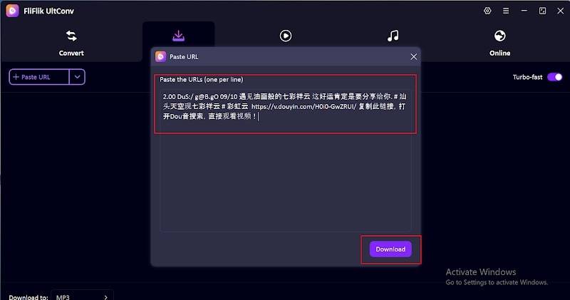 Paste Douyin Links UltConv